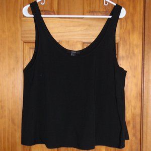 Forever 21 ~ Women's Black Sleeveless Scoop-neck Swingy Tank ~ Size Large